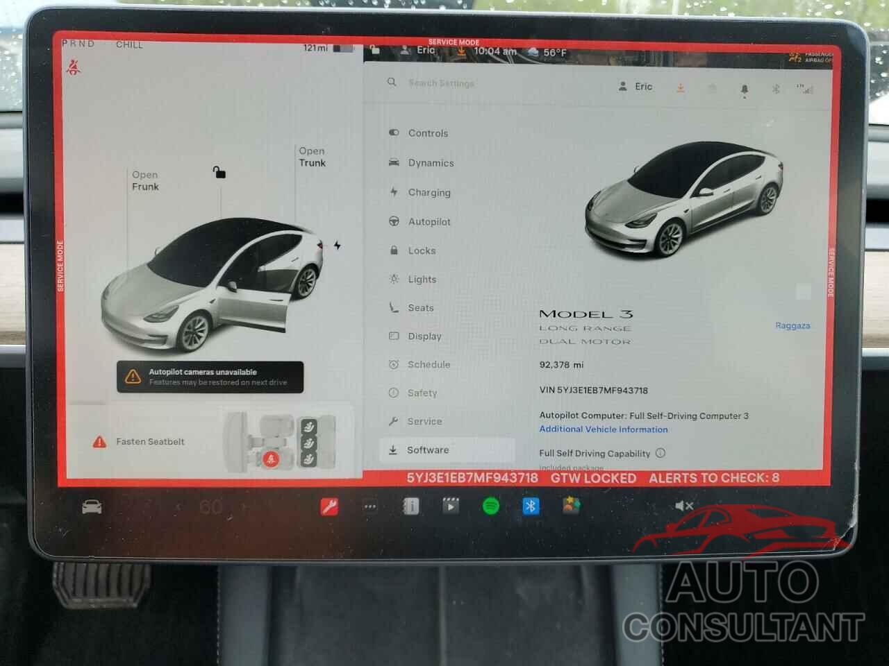 TESLA MODEL 3 2021 - 5YJ3E1EB7MF943718