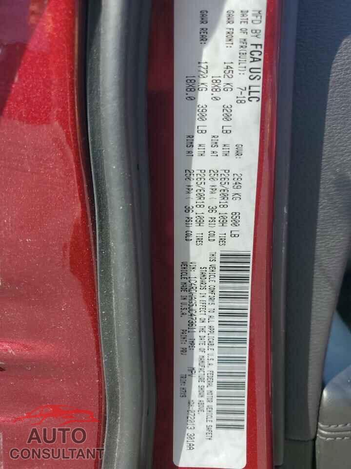 DODGE DURANGO 2018 - 1C4RDHAG5JC473611