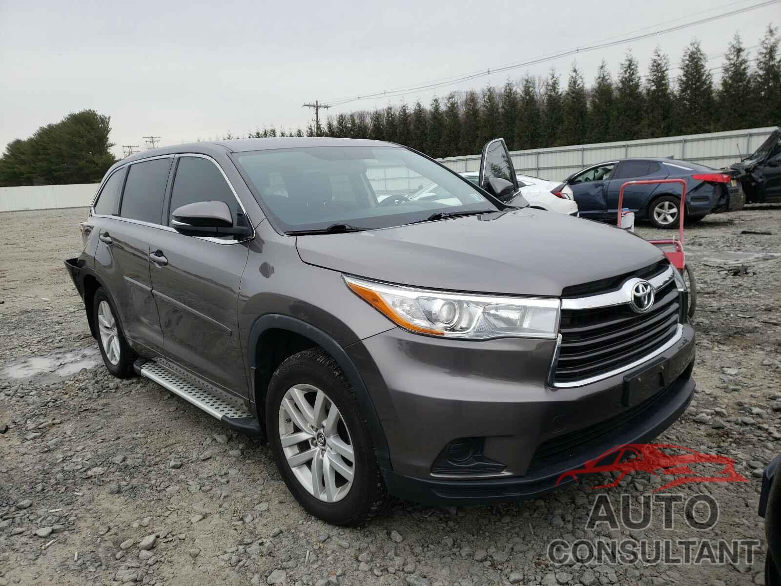 TOYOTA HIGHLANDER 2016 - 5TDBKRFH7GS307452