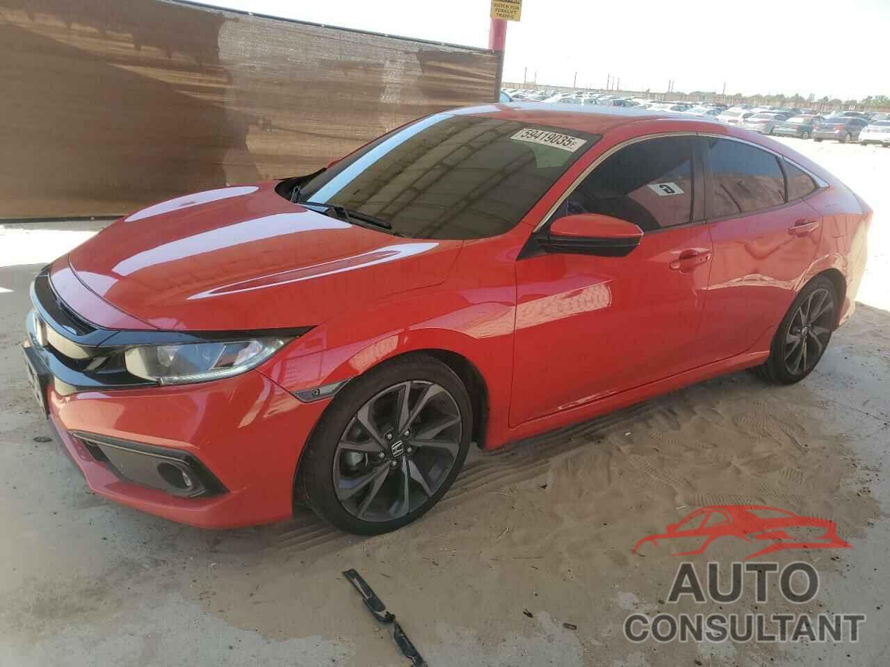 HONDA CIVIC 2019 - 2HGFC2F88KH572217