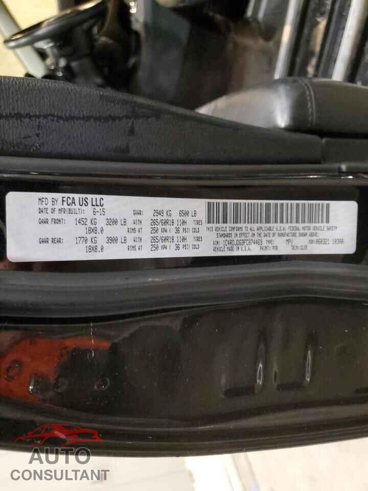 DODGE DURANGO 2015 - 1C4RDJDG3FC874469