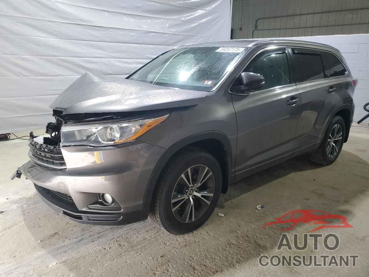 TOYOTA HIGHLANDER 2016 - 5TDJKRFH3GS321571