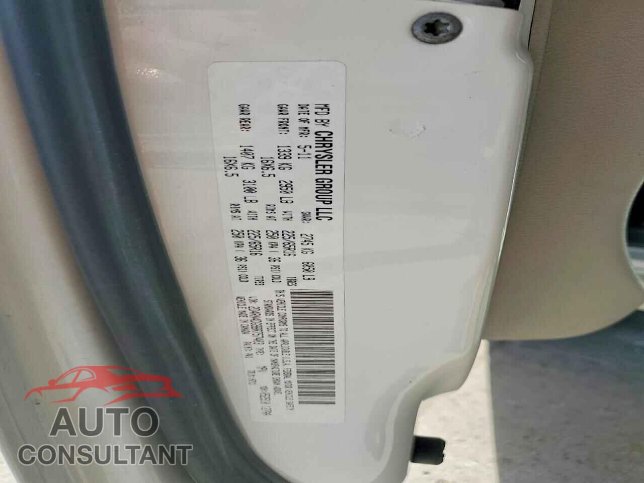 DODGE CARAVAN 2011 - 2D4RN4DG9BR757403