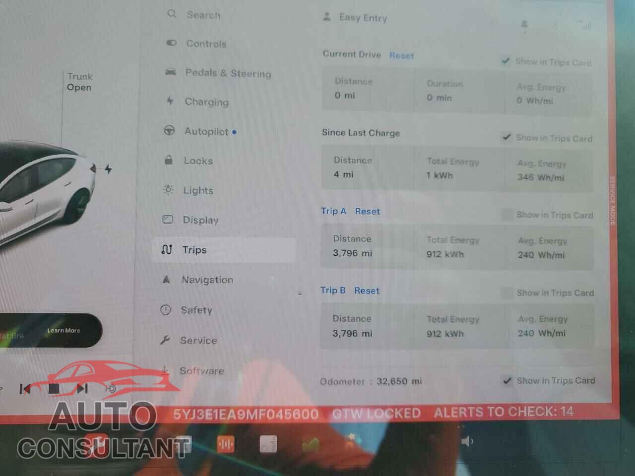 TESLA MODEL 3 2021 - 5YJ3E1EA9MF045600