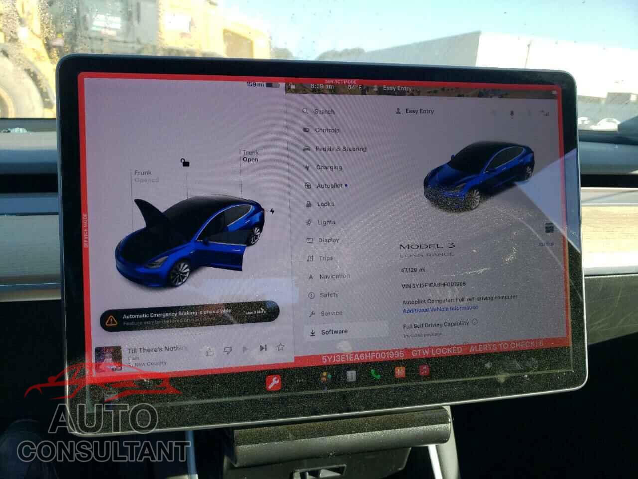 TESLA MODEL 3 2017 - 5YJ3E1EA6HF001995