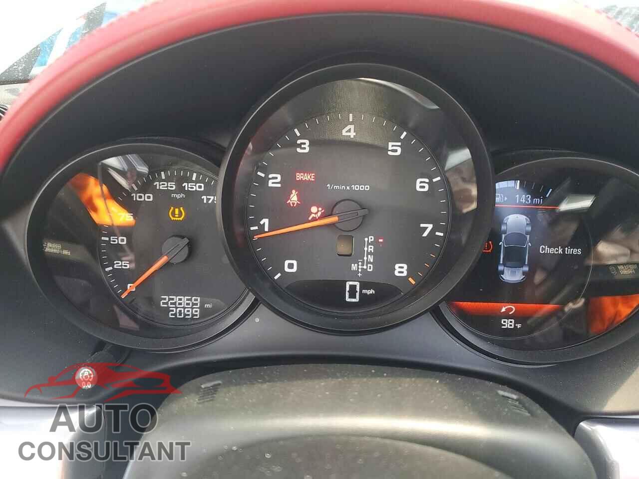 PORSCHE BOXSTER 2017 - WP0CA2A88HS220979