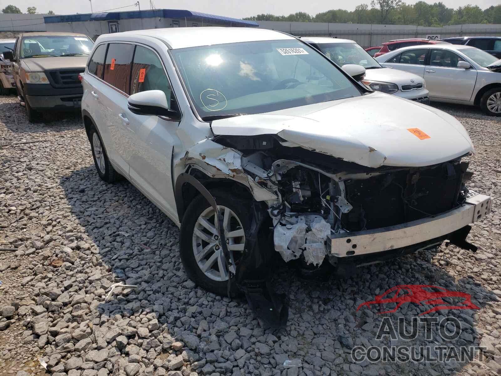 TOYOTA HIGHLANDER 2016 - 5TDZARFH8GS017710