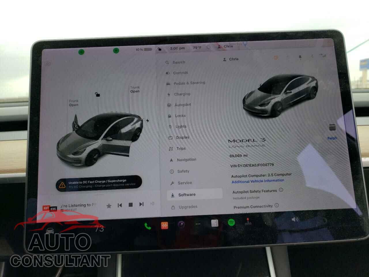TESLA MODEL 3 2018 - 5YJ3E1EA5JF008779