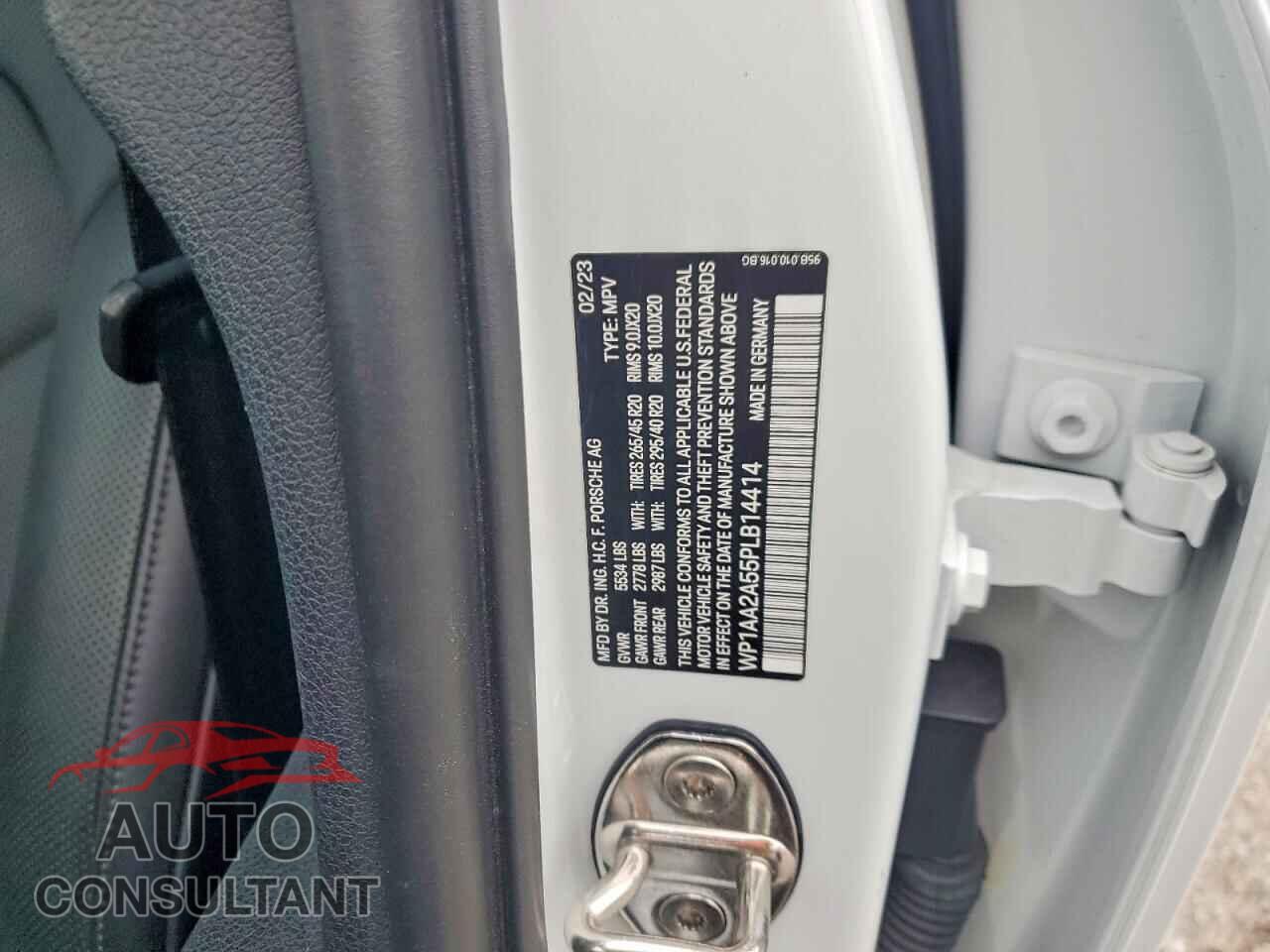 PORSCHE MACAN 2023 - WP1AA2A55PLB14414