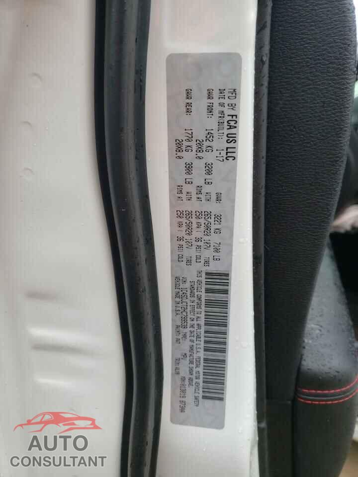DODGE DURANGO 2017 - 1C4SDJCT2HC799539