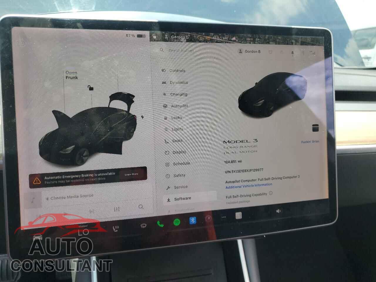 TESLA MODEL 3 2018 - 5YJ3E1EBXJF129977