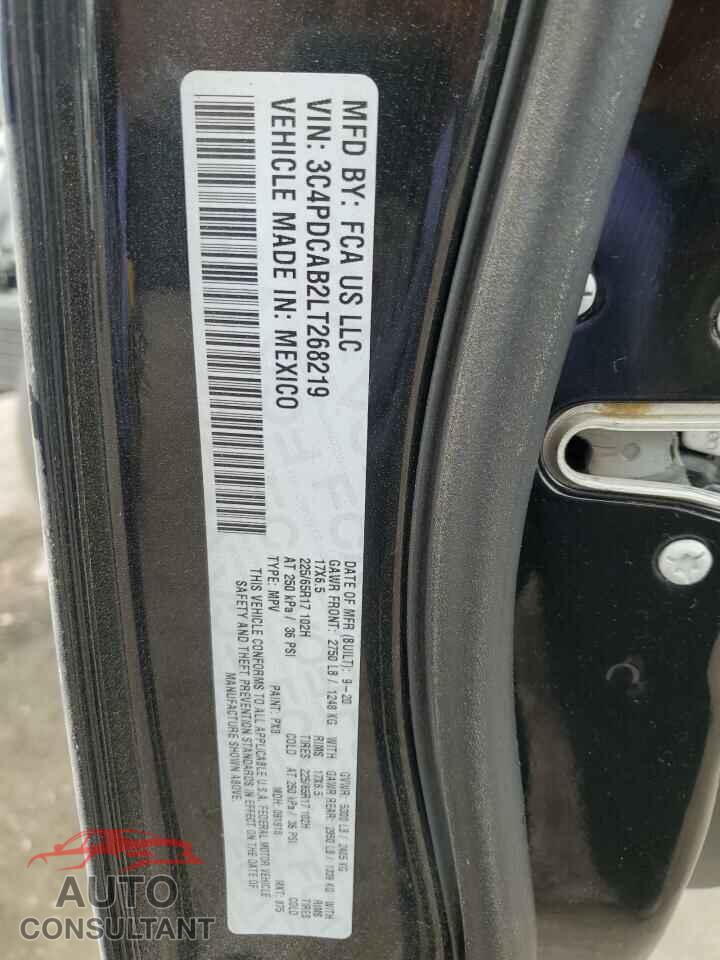 DODGE JOURNEY 2020 - 3C4PDCAB2LT268219