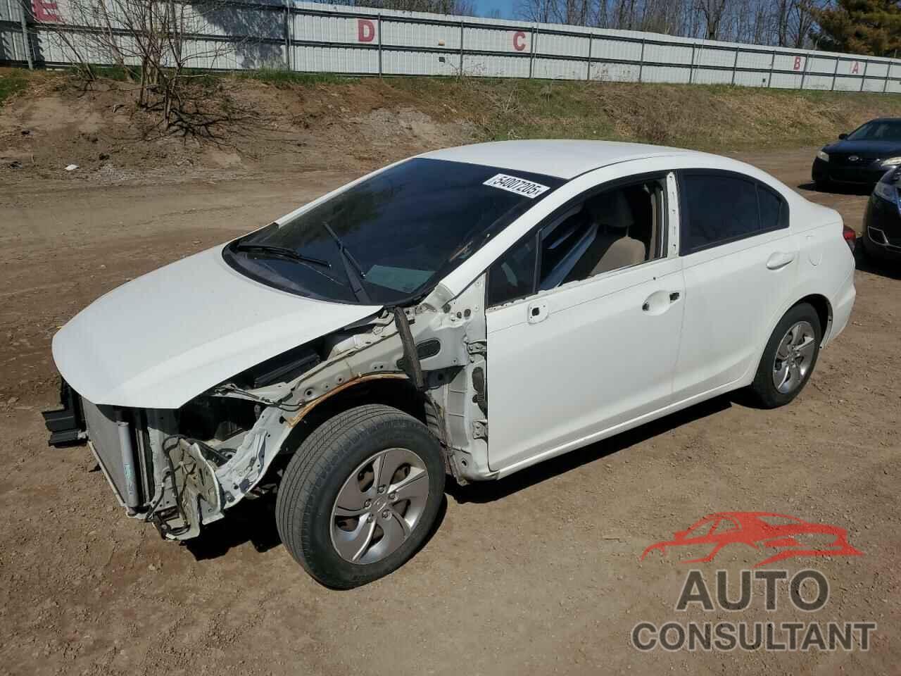 HONDA CIVIC 2013 - 2HGFB2F54DH556544