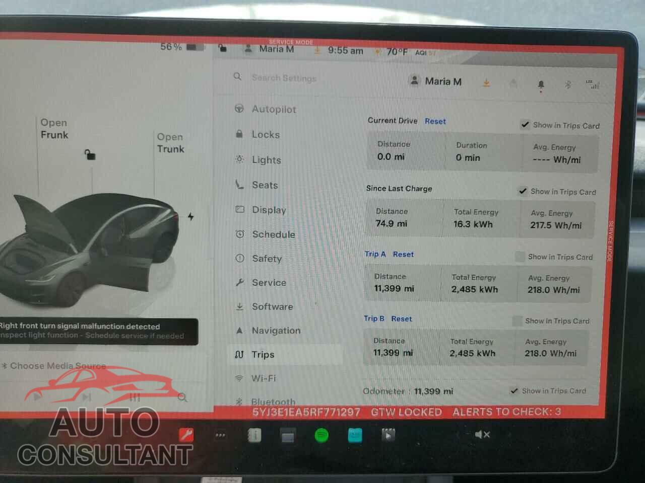 TESLA MODEL 3 2024 - 5YJ3E1EA5RF771297