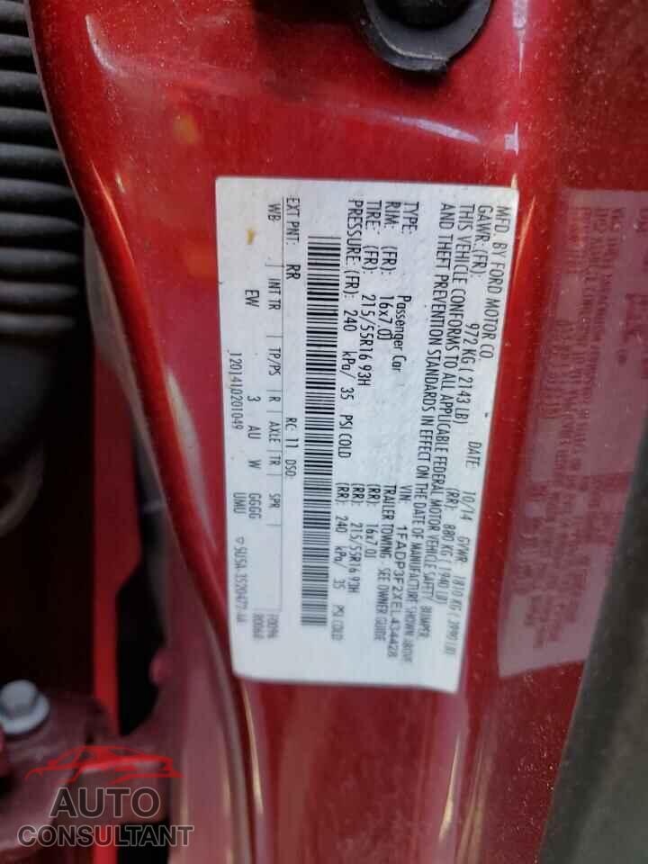 FORD FOCUS 2014 - 1FADP3F2XEL434428