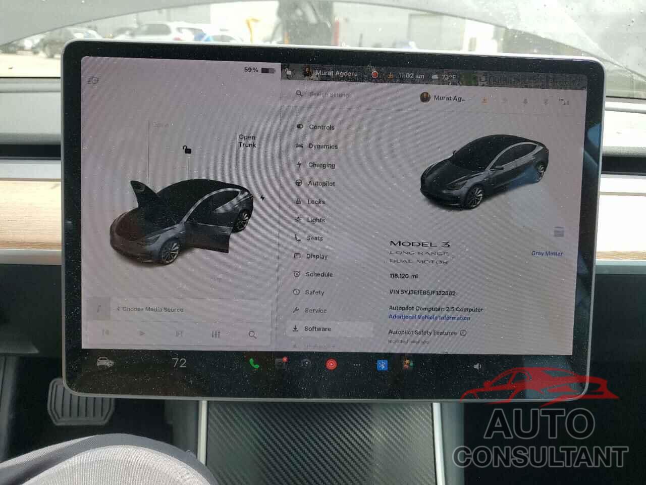 TESLA MODEL 3 2018 - 5YJ3E1EB5JF132382