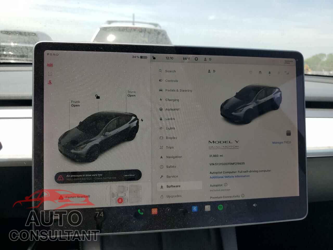 TESLA MODEL Y 2021 - 5YJYGDEF5MF219935