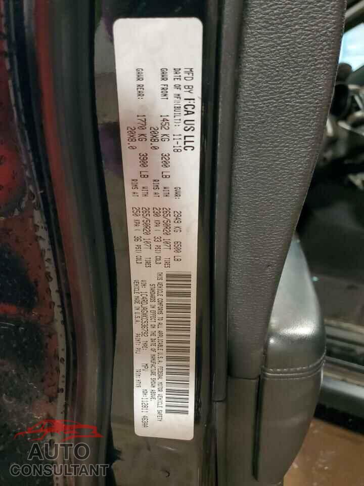 DODGE DURANGO 2019 - 1C4RDJAGXKC536792