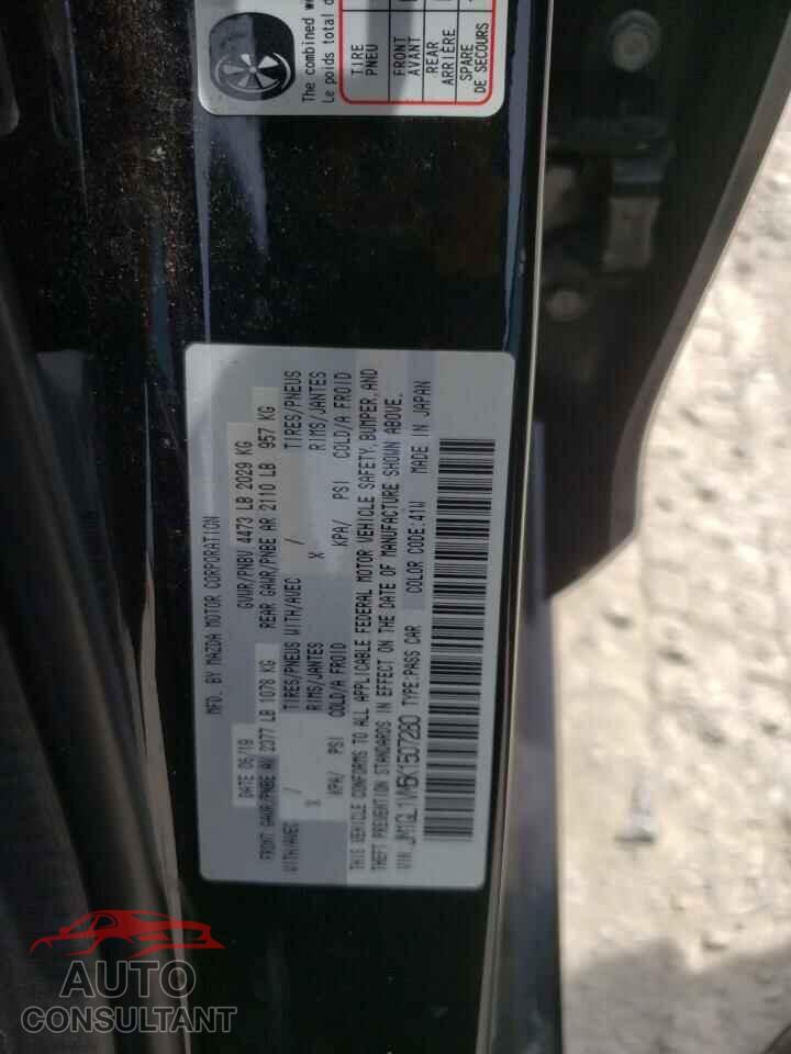 MAZDA 6 2019 - JM1GL1VM6K1507280