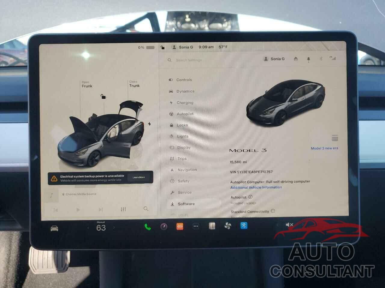 TESLA MODEL 3 2023 - 5YJ3E1EA9PF710757