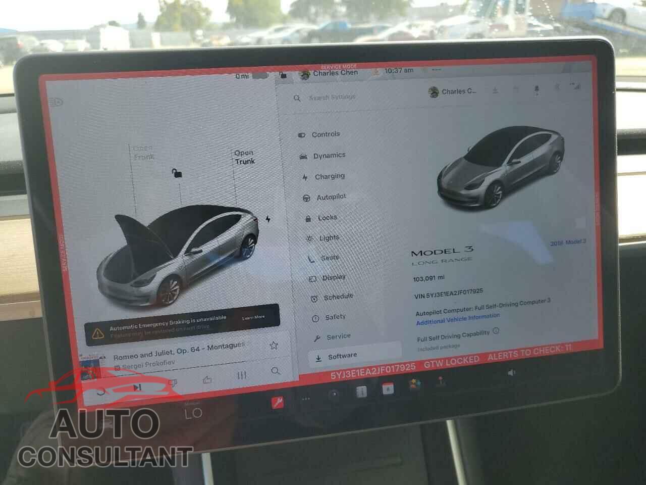 TESLA MODEL 3 2018 - 5YJ3E1EA2JF017925