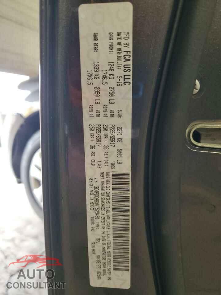 DODGE JOURNEY 2017 - 3C4PDCABXHT529491