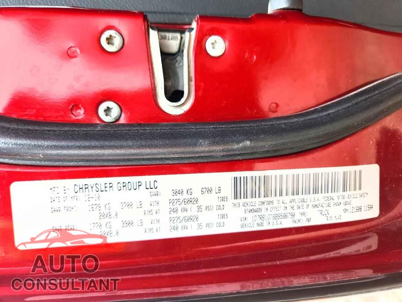 DODGE All Models 2011 - 1D7RB1GT6BS586790