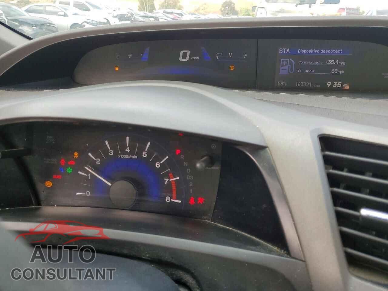 HONDA CIVIC 2012 - 2HGFB2F86CH302763