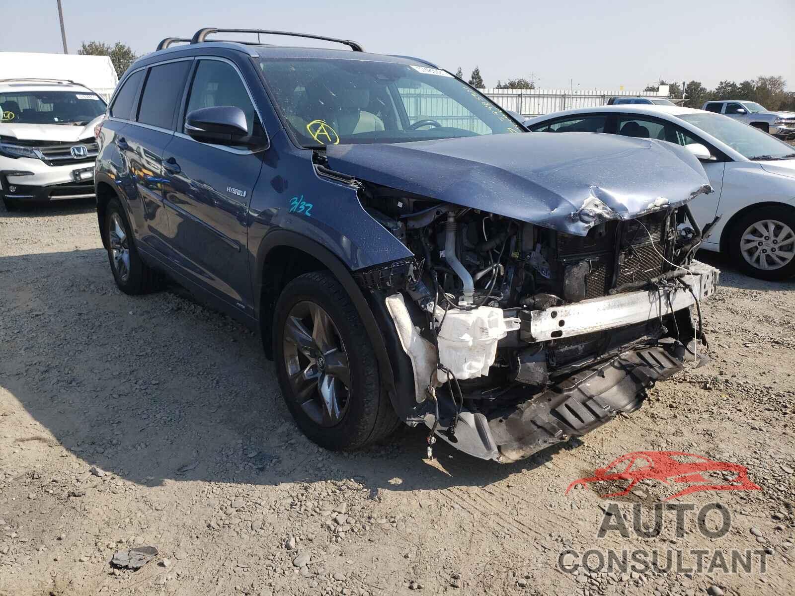 TOYOTA HIGHLANDER 2017 - 5TDDGRFH7HS023878