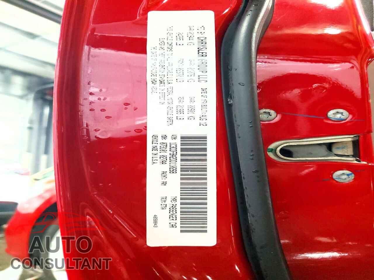 DODGE DART 2013 - 1C3CDFBA2DD110268