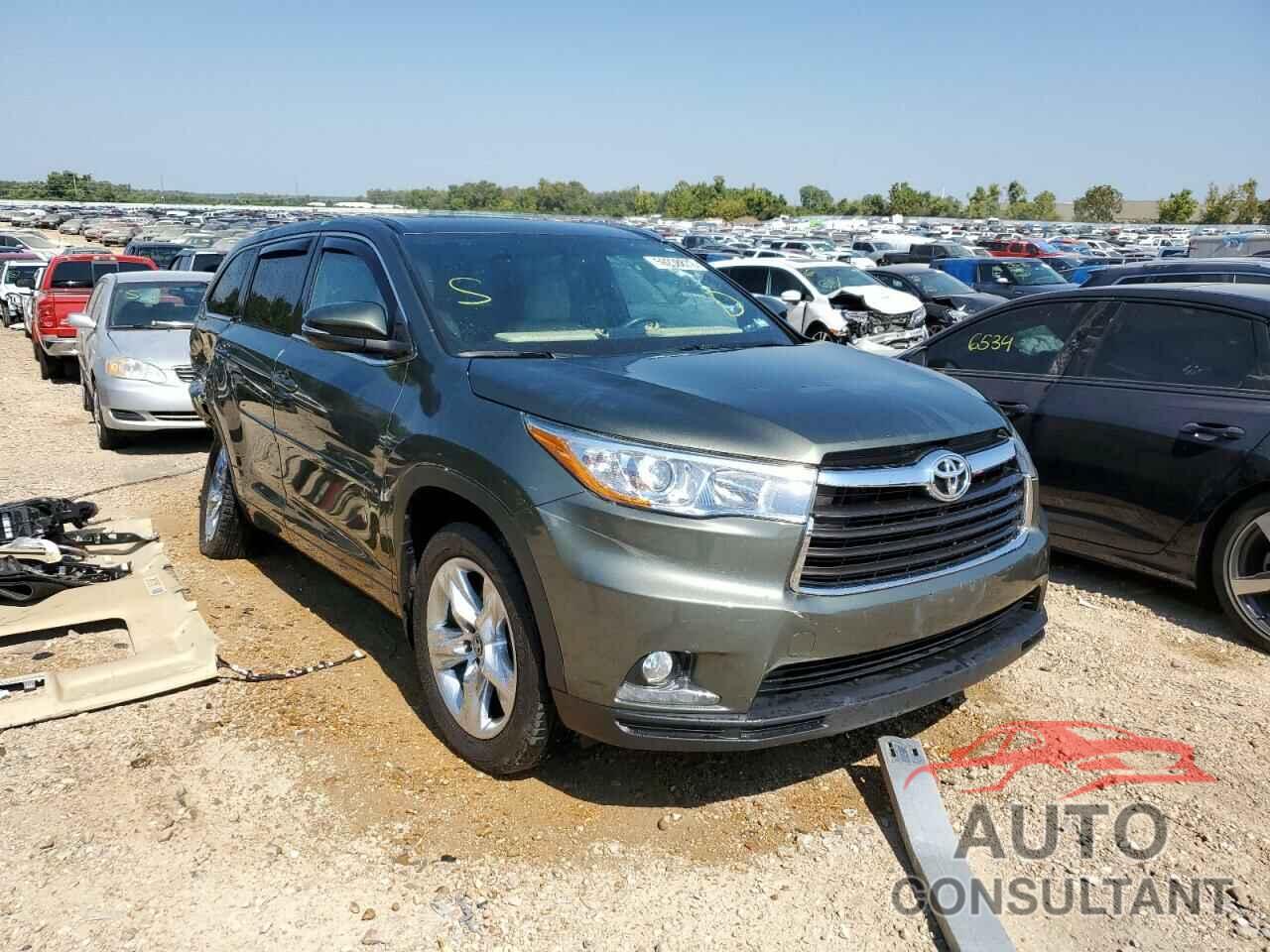 TOYOTA HIGHLANDER 2016 - 5TDDKRFH9GS259509