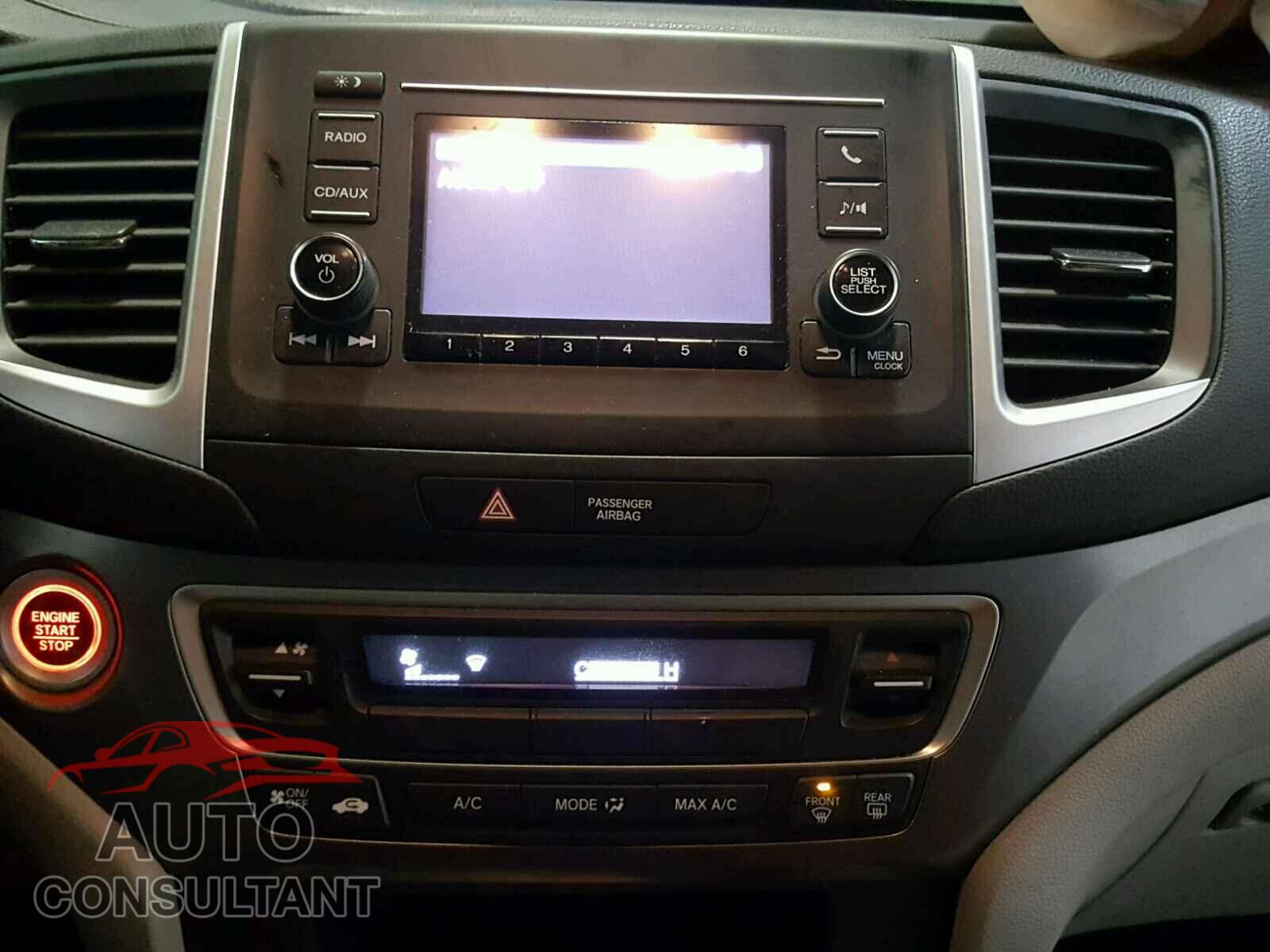 HONDA RIDGELINE 2017 - 5FPYK3F29HB021506