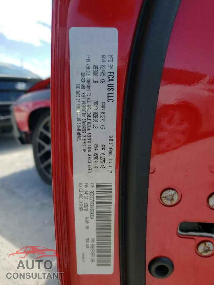 DODGE CHALLENGER 2017 - 2C3CDZBT3HH594334