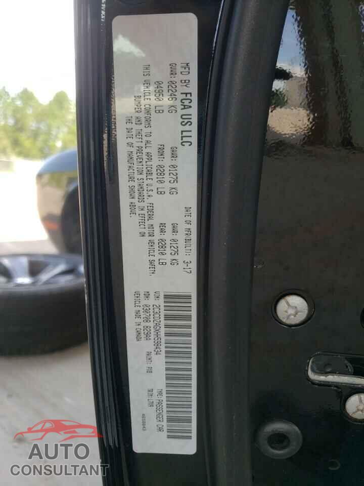 DODGE CHALLENGER 2017 - 2C3CDZAGXHH598434
