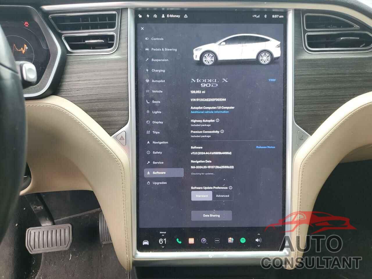 TESLA MODEL X 2016 - 5YJXCAE2XGF003344