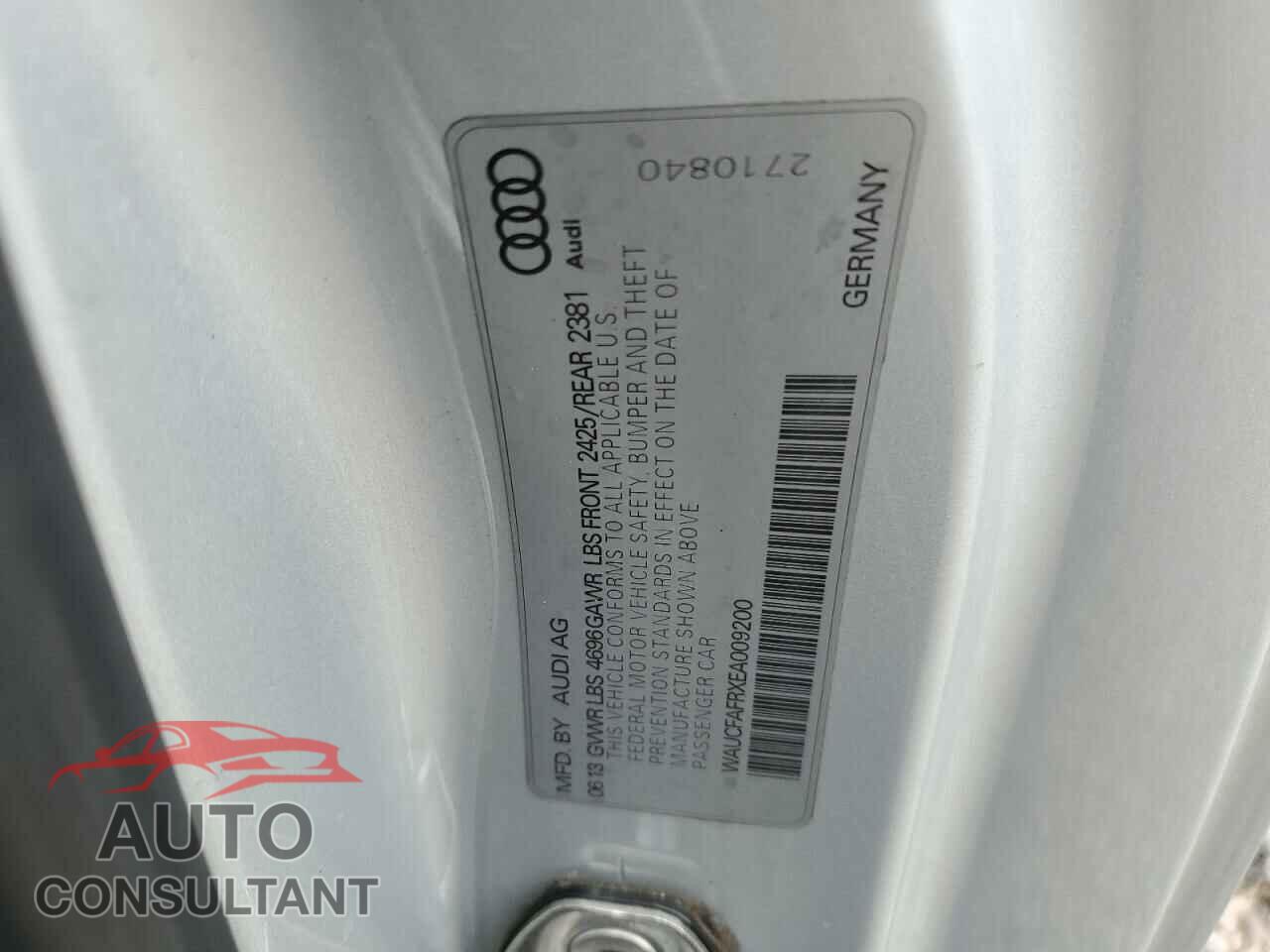 AUDI A5 2014 - WAUCFAFRXEA009200