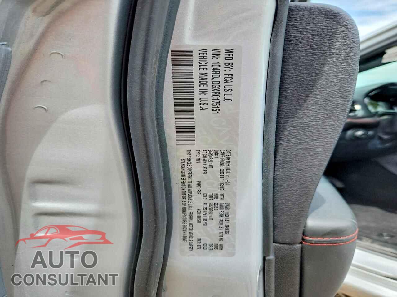DODGE DURANGO 2024 - 1C4RDJDGXRC175151
