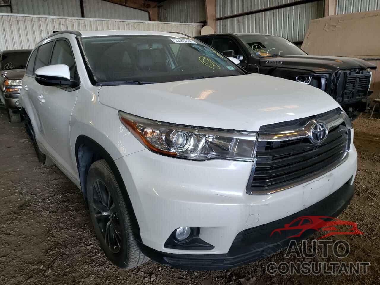 TOYOTA HIGHLANDER 2016 - 5TDJKRFH3GS255152
