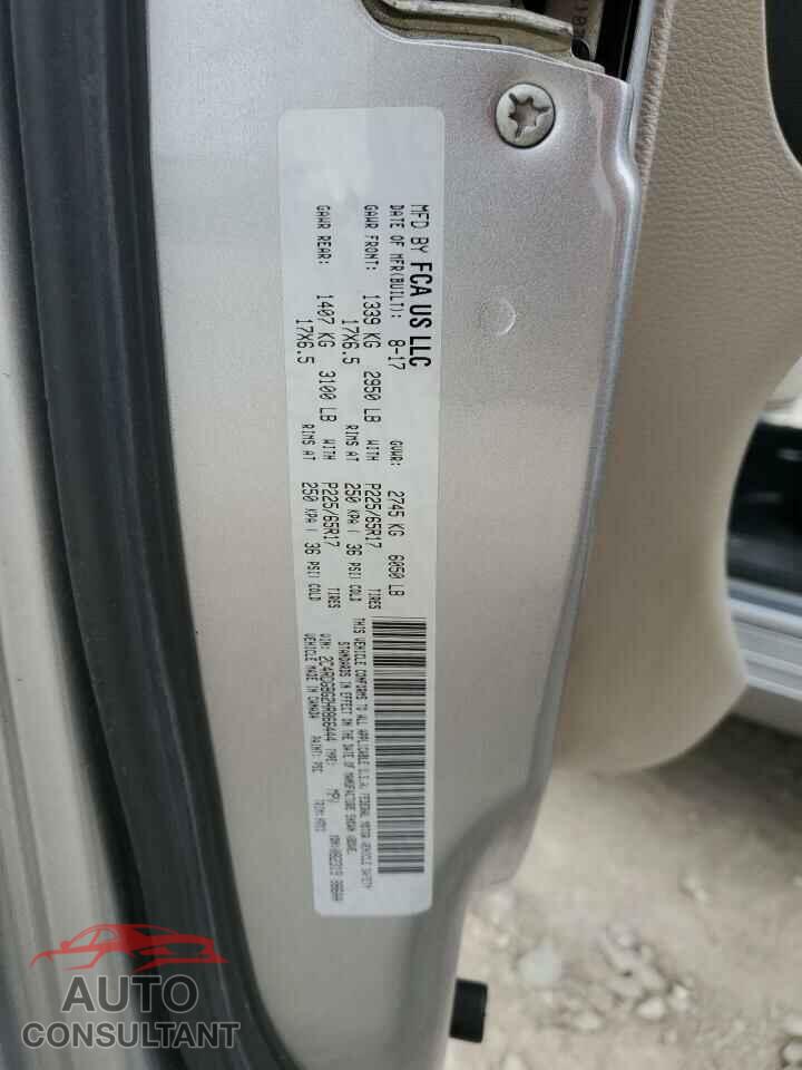 DODGE CARAVAN 2017 - 2C4RDGBG2HR866444