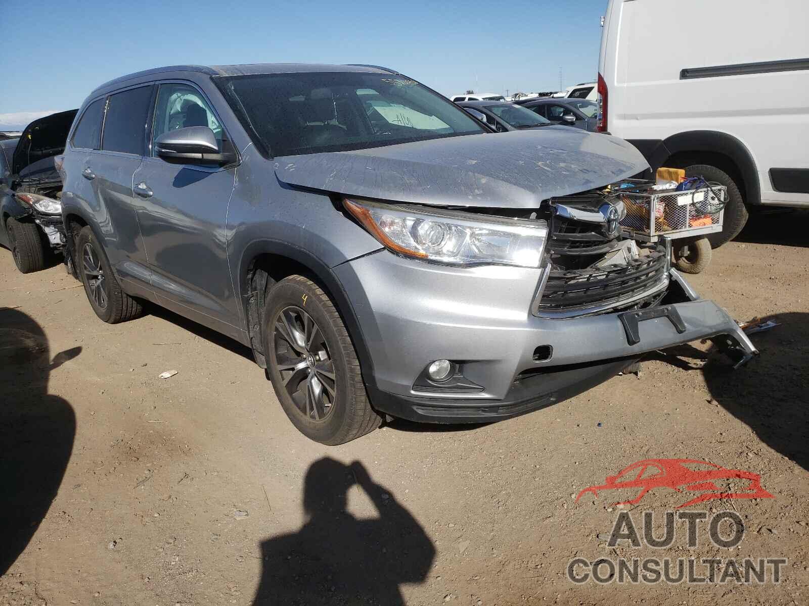 TOYOTA HIGHLANDER 2016 - 5TDJKRFH1GS238561