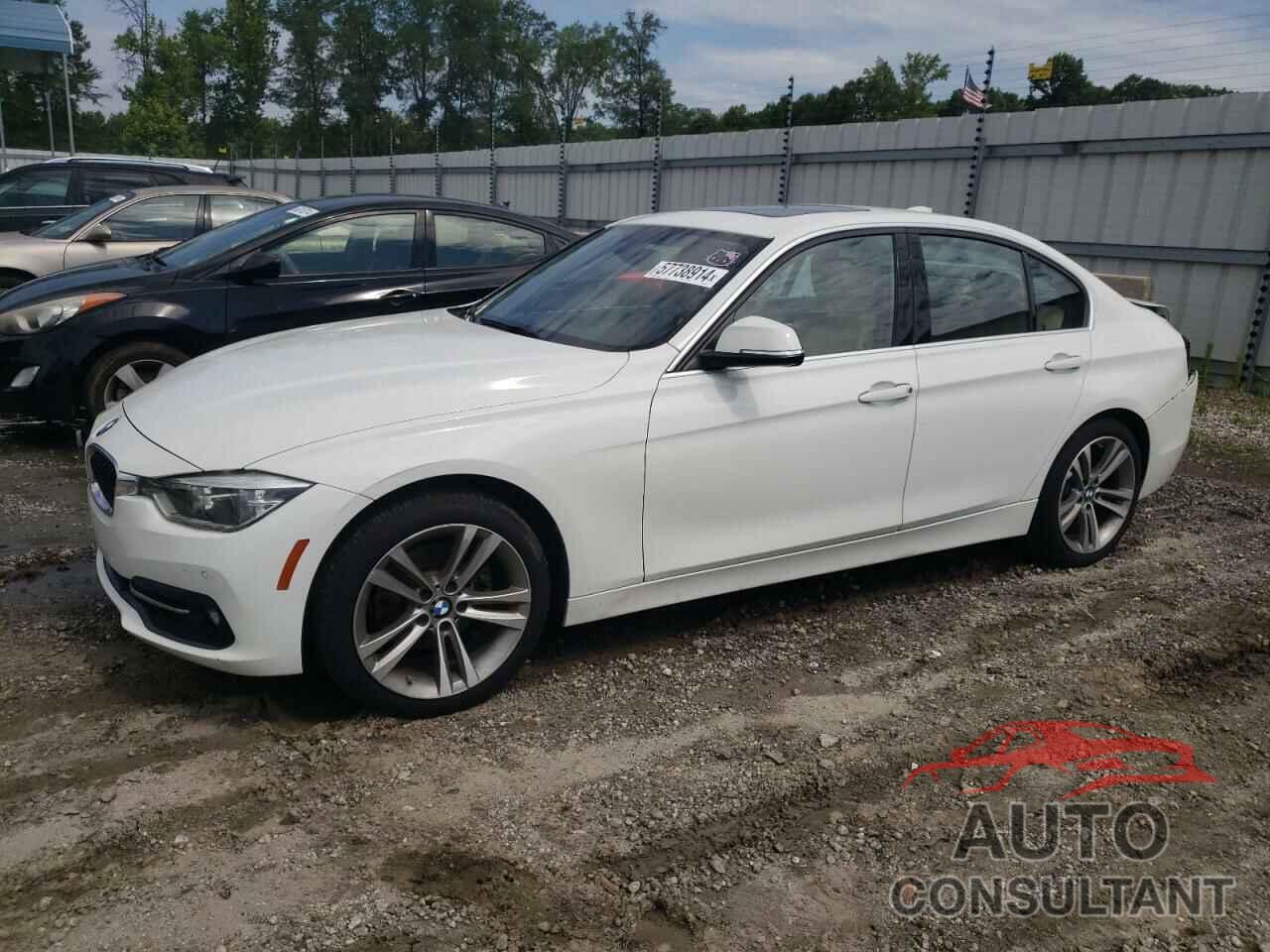 BMW 3 SERIES 2017 - WBA8B9G56HNU09327