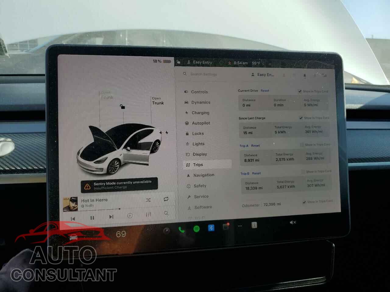 TESLA MODEL 3 2018 - 5YJ3E1EA9JF046256