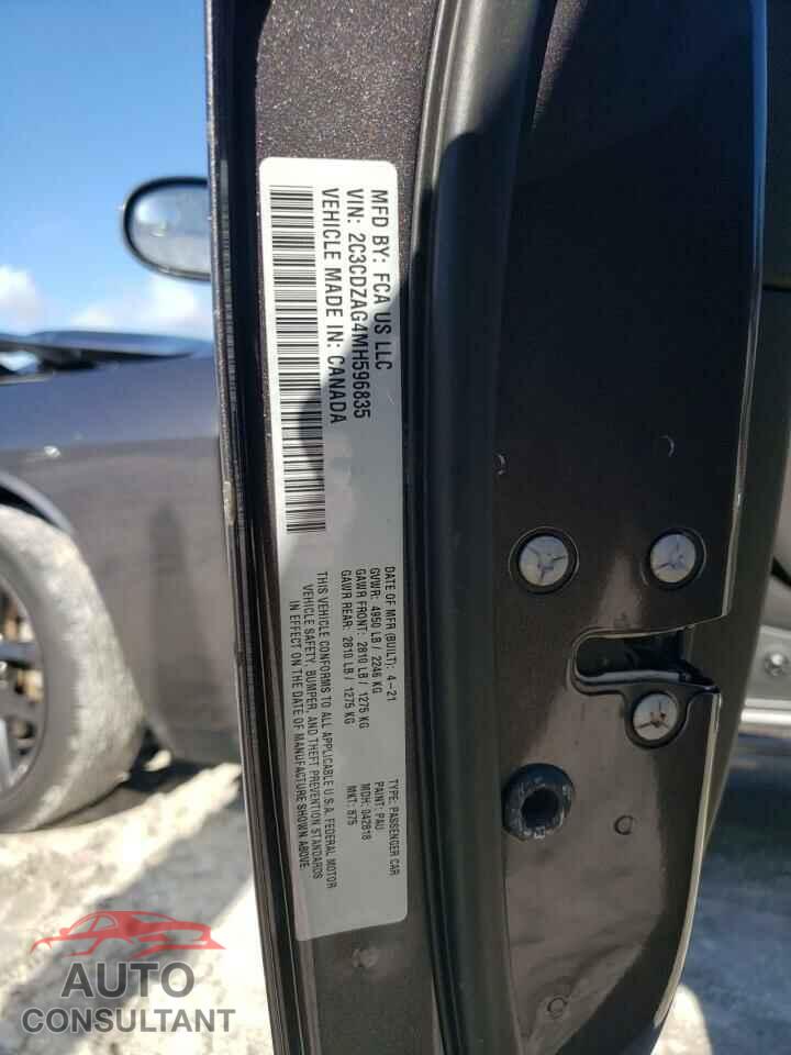 DODGE CHALLENGER 2021 - 2C3CDZAG4MH596835