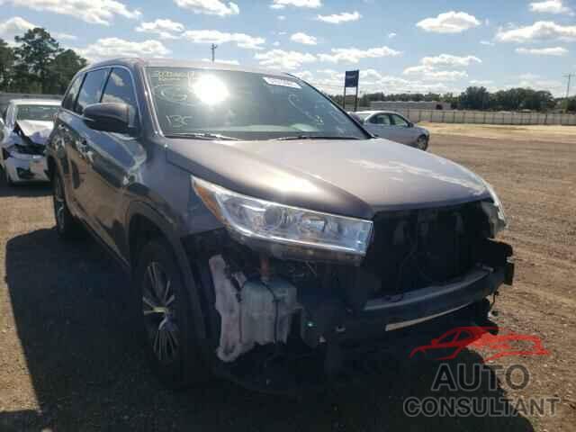 TOYOTA HIGHLANDER 2017 - 5TDZZRFH8HS198365