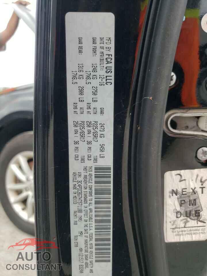 DODGE JOURNEY 2017 - 3C4PDCBG7HT571188