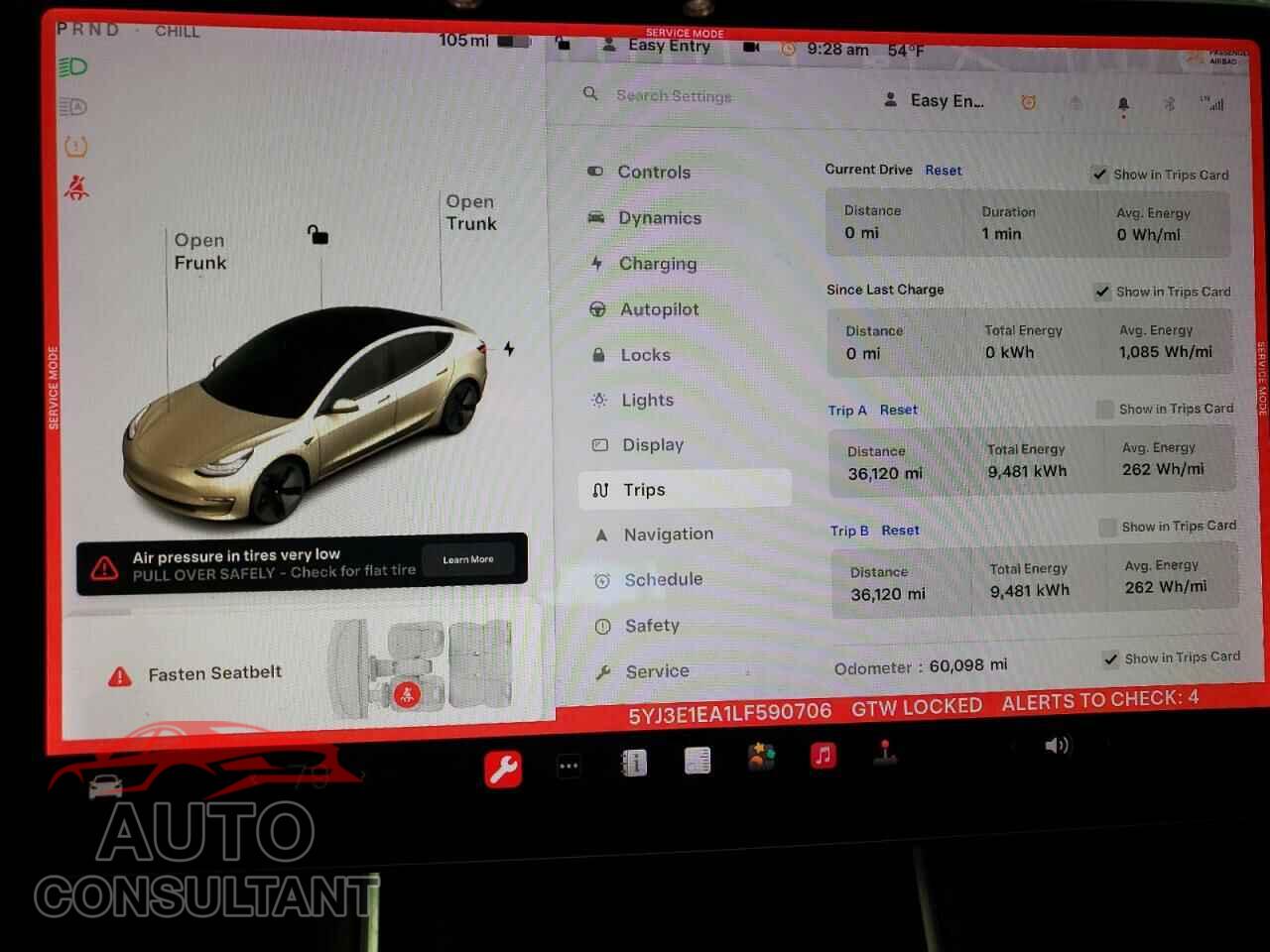 TESLA MODEL 3 2020 - 5YJ3E1EA1LF590706