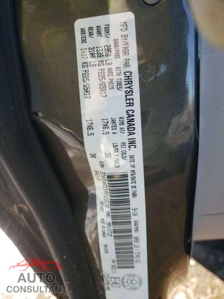 DODGE CARAVAN 2010 - 2D4RN4DEXAR429596