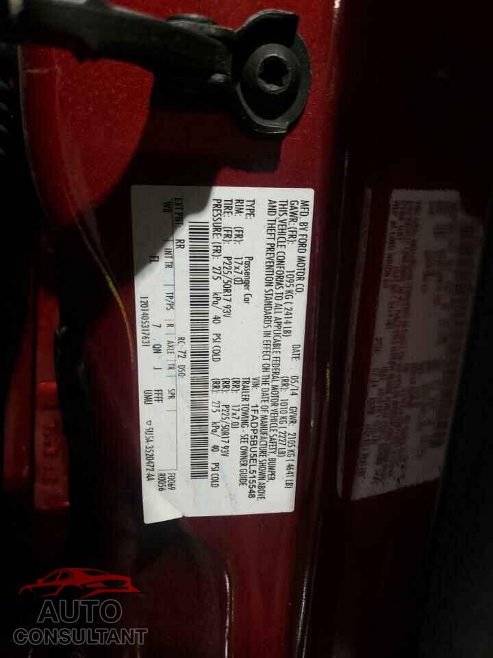 FORD CMAX 2014 - 1FADP5BU5EL515548