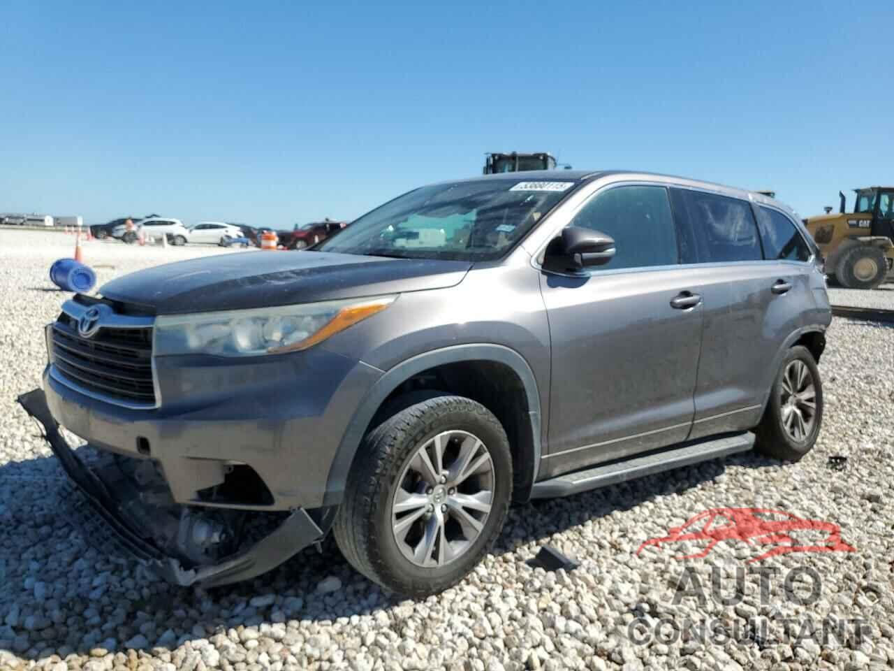 TOYOTA HIGHLANDER 2015 - 5TDZKRFH4FS051610