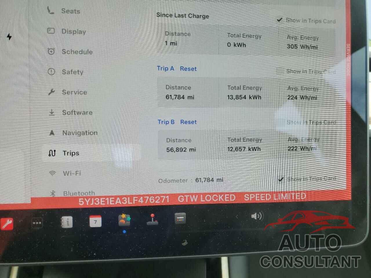 TESLA MODEL 3 2020 - 5YJ3E1EA3LF476271
